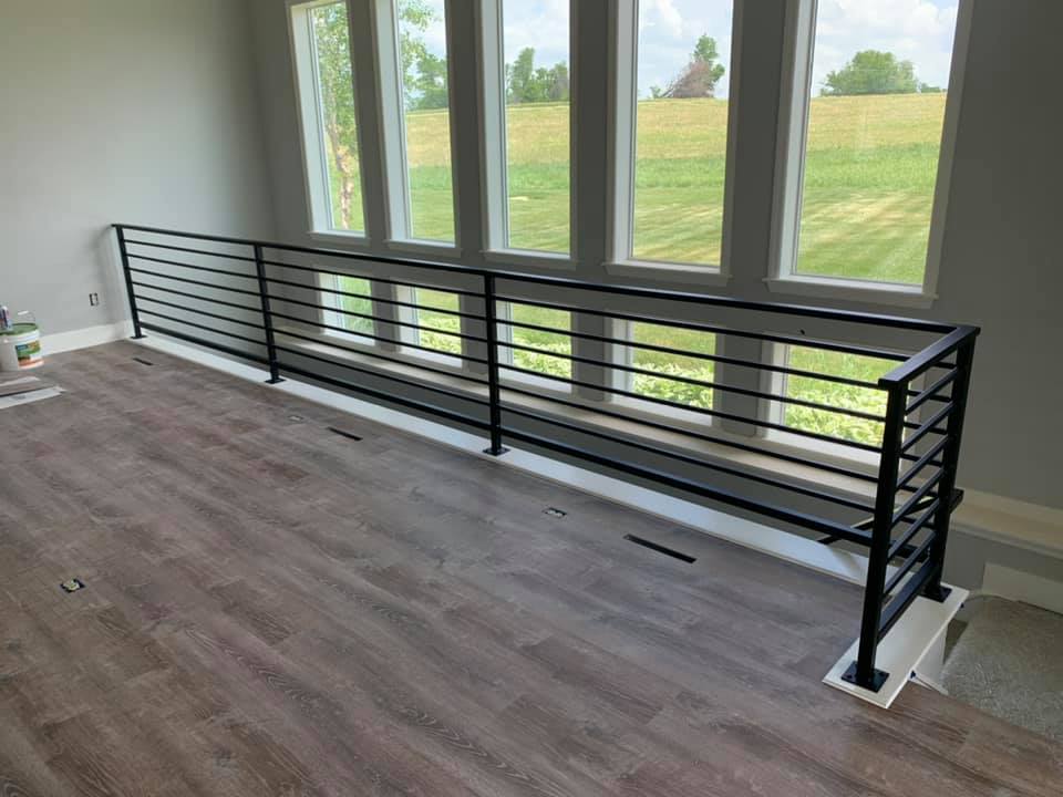 Hand Rail Done in Black Jack | Prismatic Powders