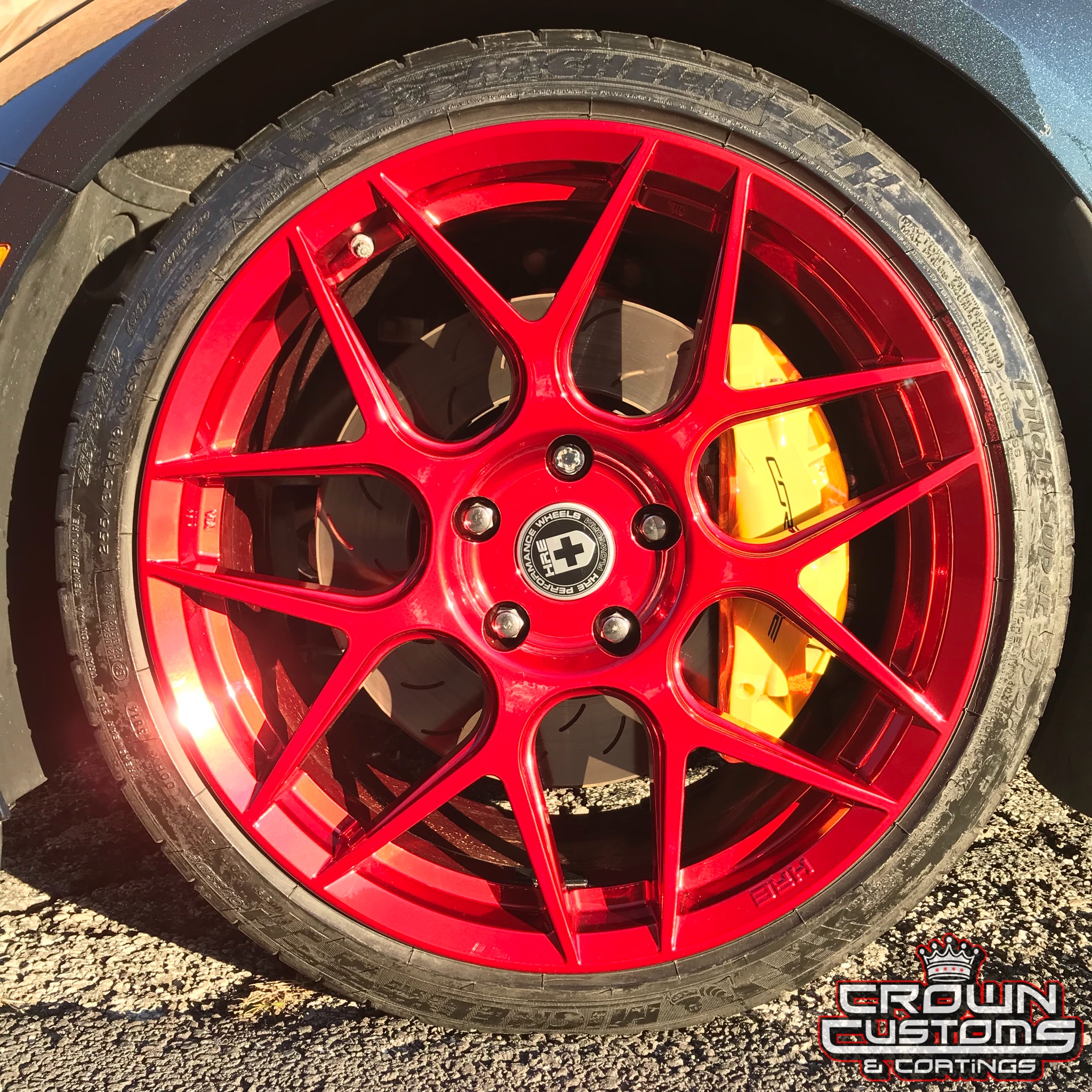 Deep Red Rims Deep Red on Custom Automotive Wheels | Gallery Project | Prismatic Powders
