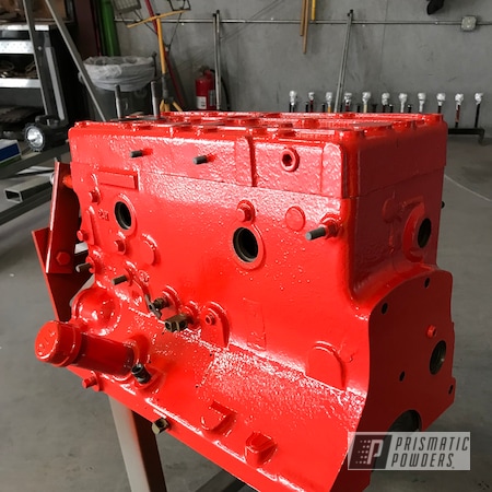 Powder Coating: Engine Components,Chevy Orange PSS-0163