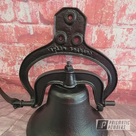 Powder Coating: Vintage Bell,BLACK JACK USS-1522,bell,Vintage,Antiques,blackjack,School Bell