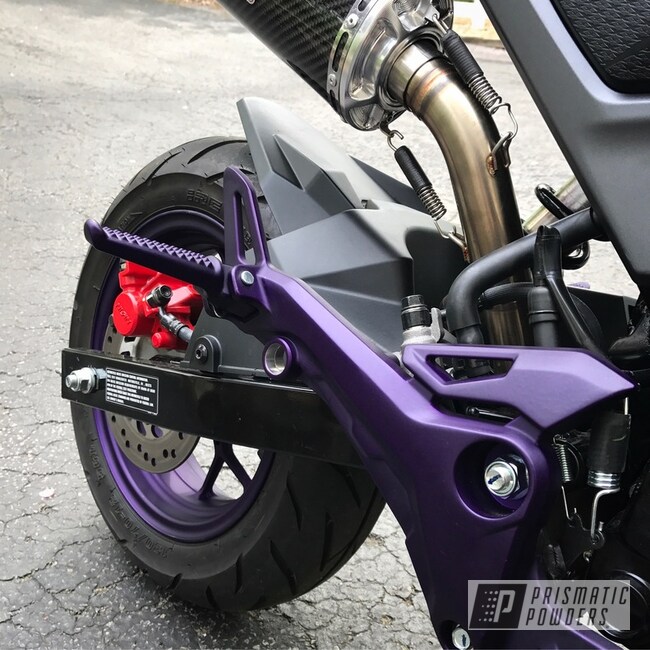 Casper Clear Over Illusion Purple On Grom Motorcyle