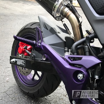 Casper Clear Over Illusion Purple On Grom Motorcyle