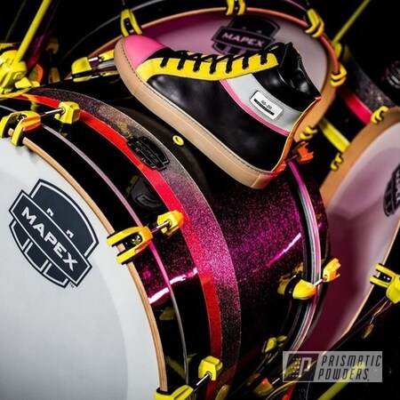 Powder Coating: Charger Yellow PMB-4869,Music,Drum,Drumset,Drum Kit,drums,Drum Parts