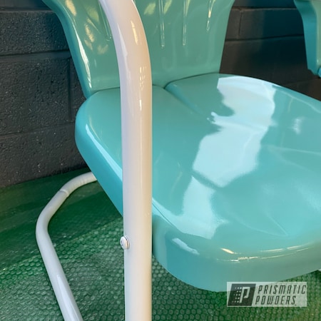 Powder Coating: Gloss White PSS-5690,Sea Foam Green PSS-4063,Outdoor Patio Furniture,Lawn Chairs,Chairs