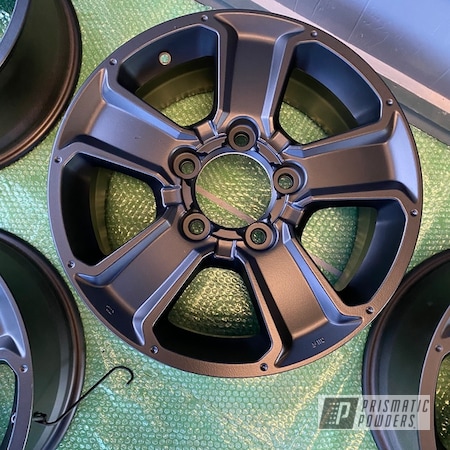 Powder Coating: Matte Black PSS-4455,Rims,Automotive Wheels,Wheels