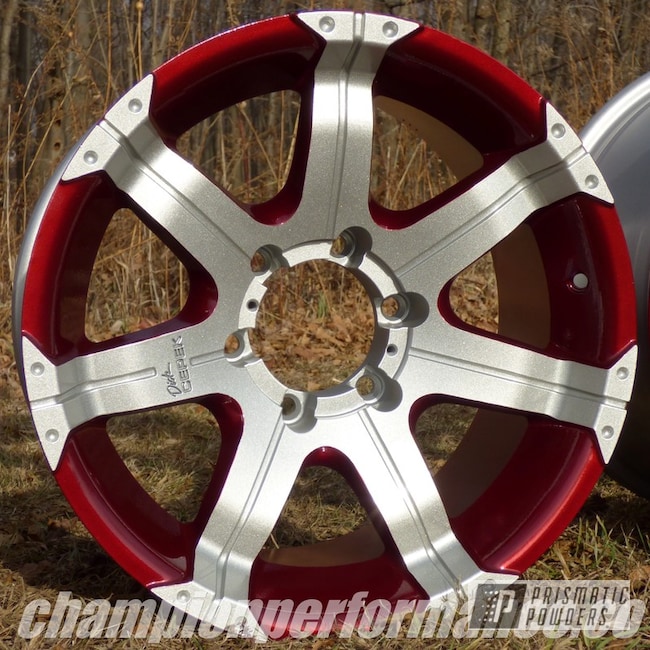 Shaded Cherry On Custom Wheels For Gm Crimson Red Color Match