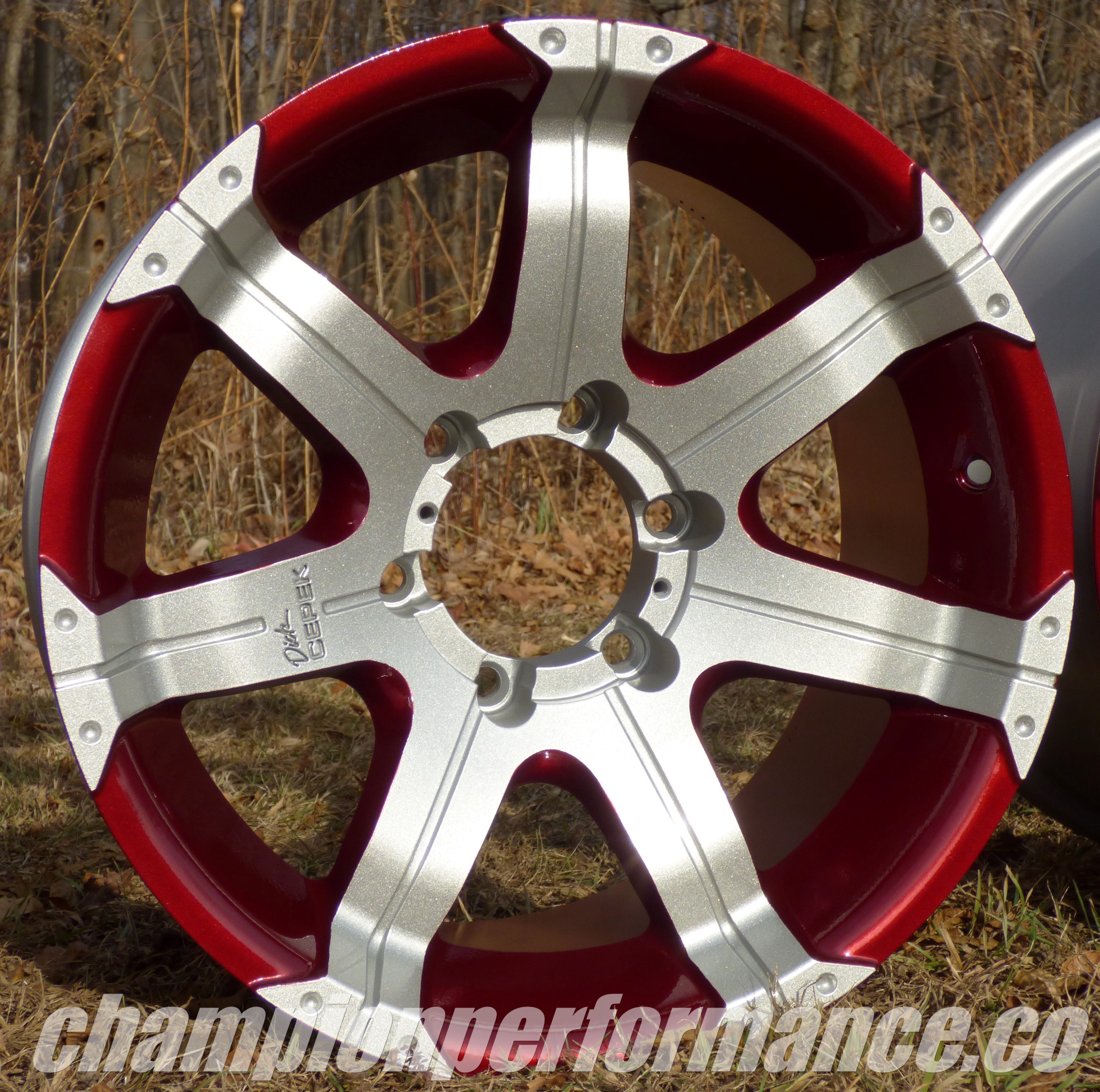 Shaded Cherry On Custom Wheels For Gm Crimson Red Color Match | Gallery ...