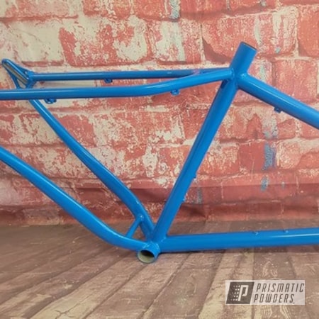 Powder Coating: Bike Frame,Bike,Bicycle,RAL 5015 Sky Blue,Bicycle Frame