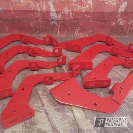 Powder Coating: Passion Red PSS-4783,Auto Parts,Automotive,Side Step Brackets,Running Board Brackets,Automotive Parts,brackets