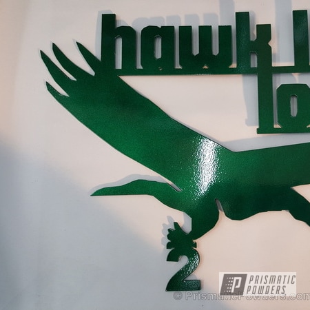 Powder Coating: Custom,Cottage Door Signs,Miscellaneous,Single Powder Application,Illusion Green PMS-4516,Solid Tone
