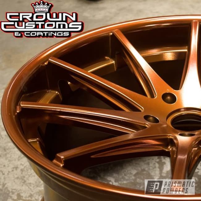 Chrome Wheel With Transparent Copper Top Coat