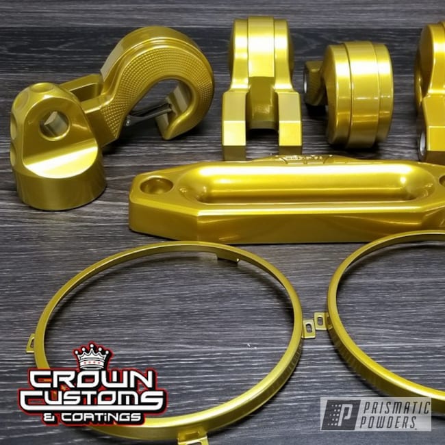 Misc. Parts Coated In Illusion Gold With Clear Vision Top Coat