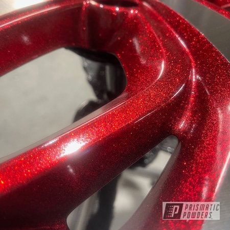 Powder Coating: Wheels,Custom Rims,Custom Wheels,Ink Black PSS-0106,Three Powder Application,Two Tone Wheels,Two Toned,Alloy Wheels,Clear Vision PPS-2974,Rims,Two Tone,Super Red Sparkle PPB-4694,Two Tone Three Stage