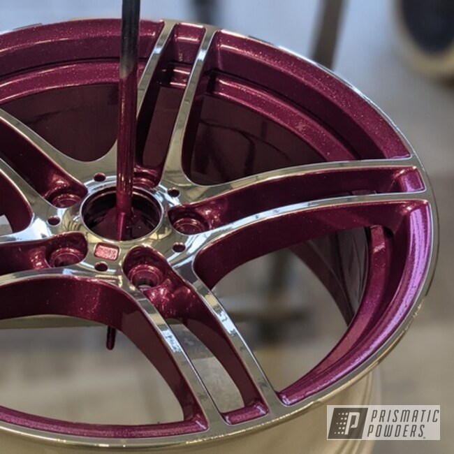Powder Coated Two Tone Bmw Wheels In Upb-6610 And Ums-10671