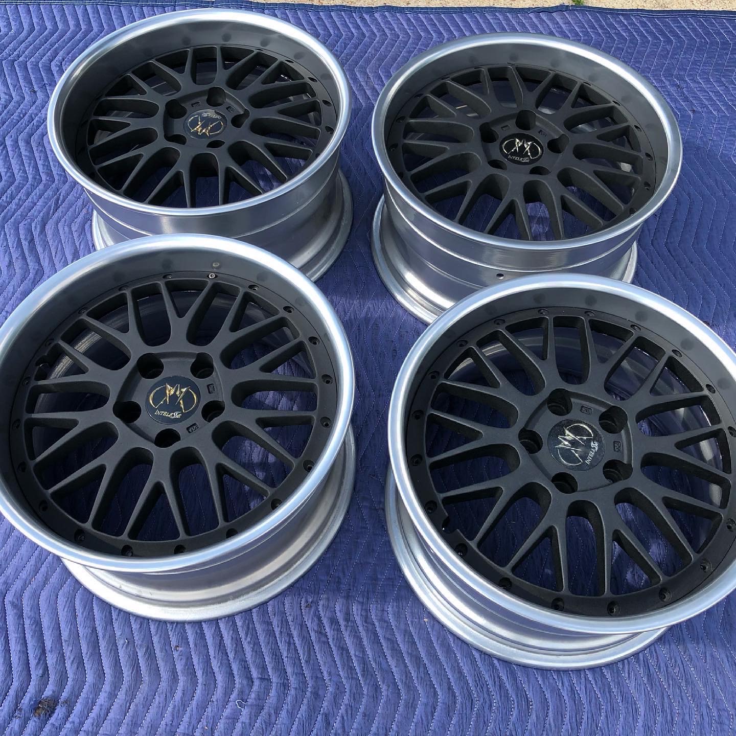 Two Tone Rays Rims Two Tone Wheels Coated in Black Satin Texture and Polished Aluminum ...