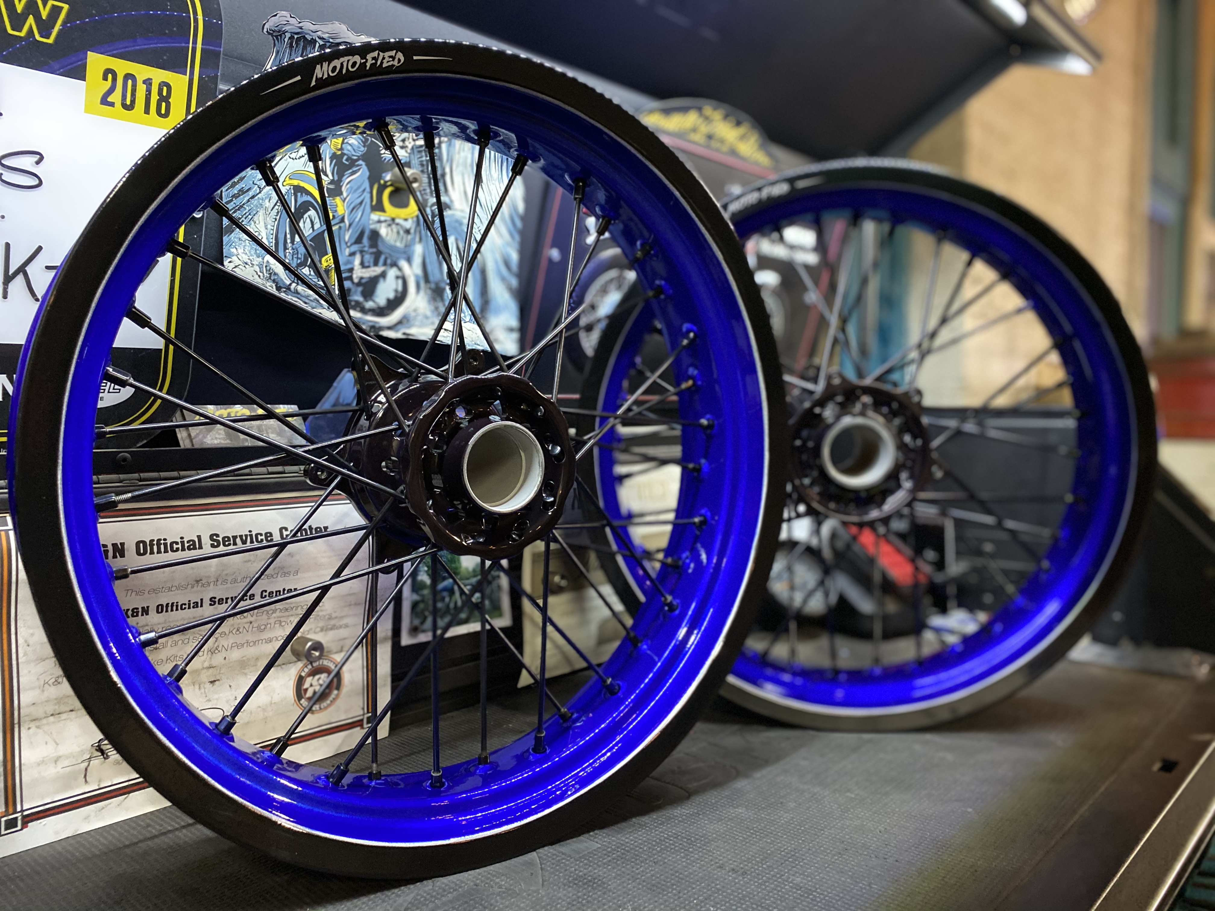 Motorcycle Wheels Coated with Clear Vision, BMW Silver, Black Jack and ...