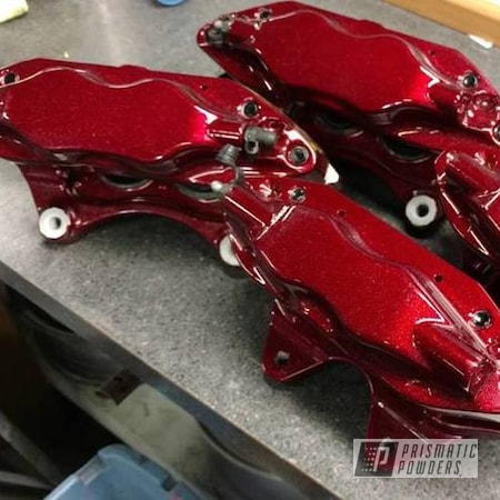 Powder Coating: Clear Top Coat,Clear Vision Top Coat,Illusion Cherry PMB-6905,Clear Vision PPS-2974,Automotive,Brake Calipers