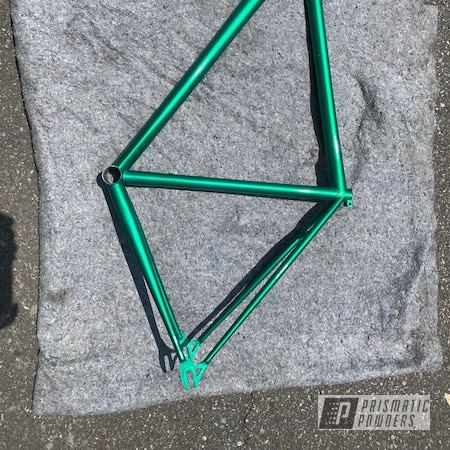 Powder Coating: Bicycles,Dew Can Sparkle PPB-4544,Bike Frame,Bicycle Frame