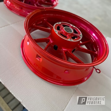 Powder Coated Sport Bike Rims In Pps-3095 And Hss-2345