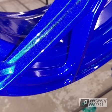 Powder Coating: LOLLYPOP BLUE UPS-2502,Heavy Silver PMS-0517,Wheels