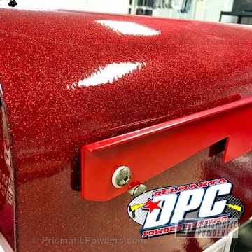 Super Red Sparkle Over Gloss Black With Clear Vision Top Coat