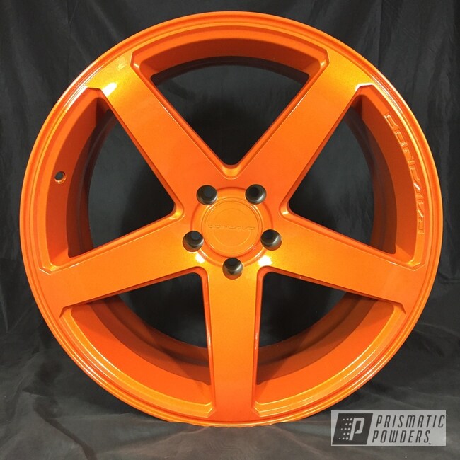 Illusion Orange With Clear Vision Powder Coated Wheel