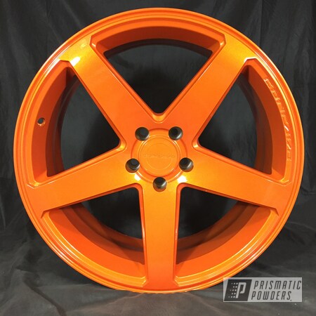 Powder Coating: Wheels,Clear Vision PPS-2974,Illusion Orange PMS-4620