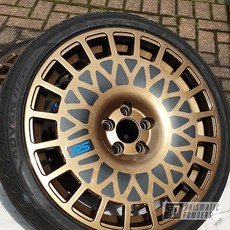 Powder Coating: 19" Wheels,19" Aluminum Rims,Ford,Highland Bronze PMB-5860,Rims,MK2 Focus RS,Wheels