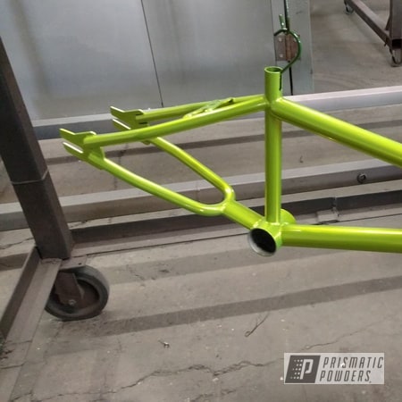 Powder Coating: Bicycles,SUPER CHROME USS-4482,Shocker Yellow PPS-4765