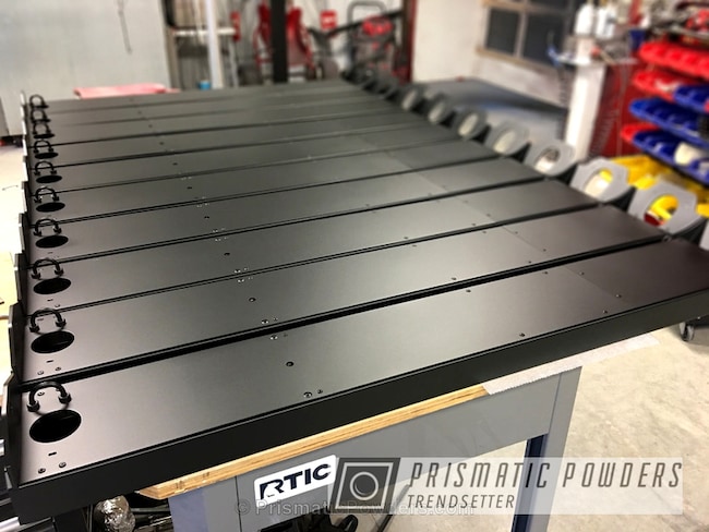 Powder Coating: Custom,Miscellaneous,Single Powder Application,BLACK JACK USS-1522,Solid Tone,Fabricated Table Stands
