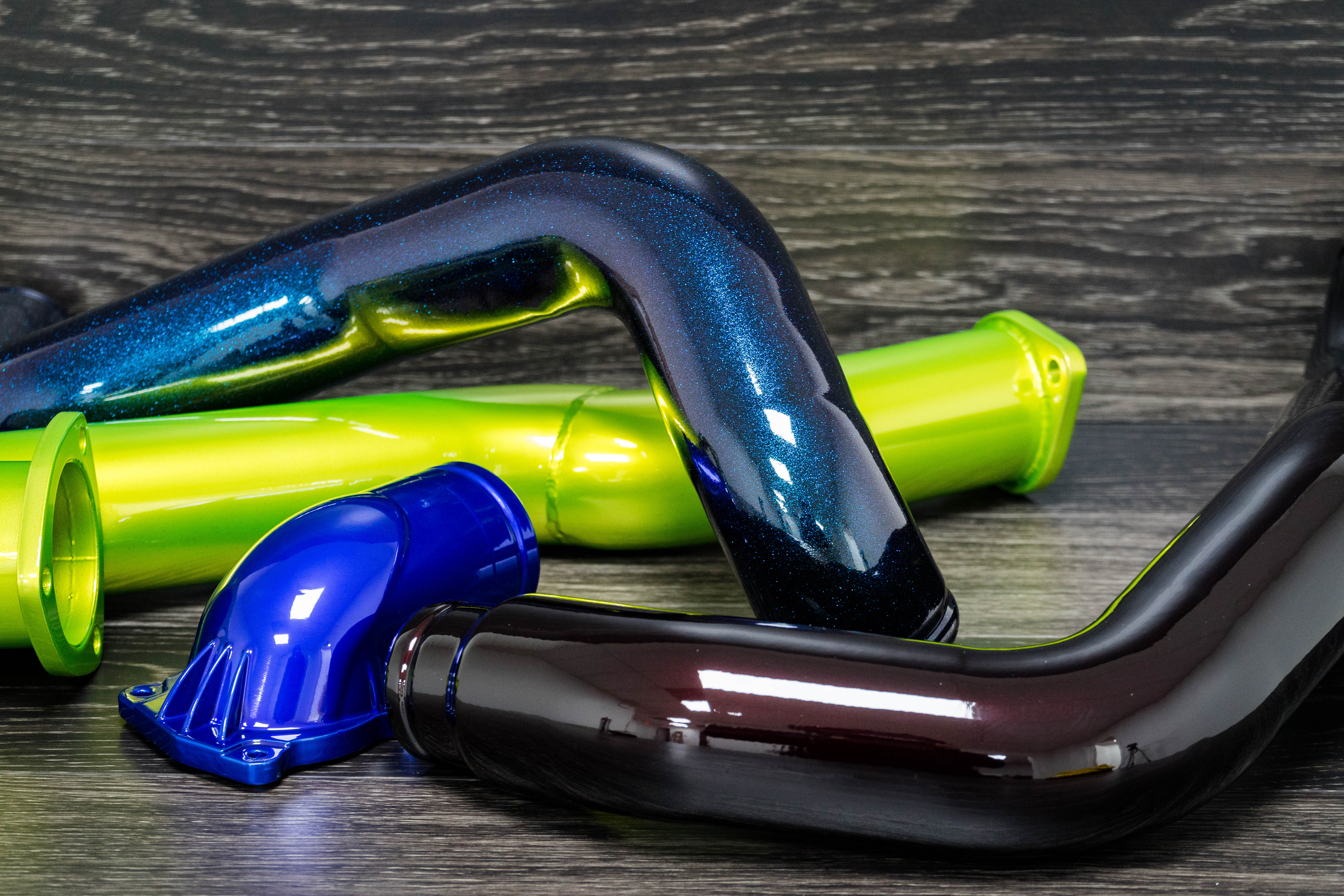 Multi-Color Powder Coated Intake Pipes | Gallery Project | Prismatic ...