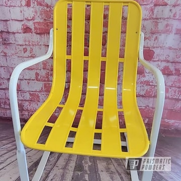 Powder Coated Lawn Chair In Pss-5690 And Ral 1018