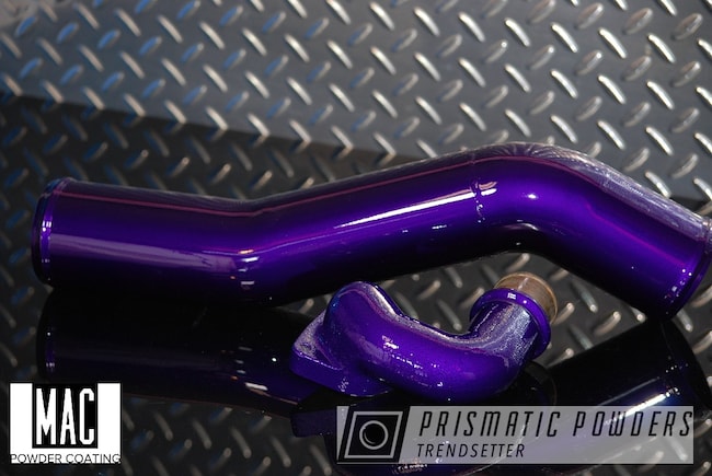 Powder Coating: Illusion Purple PSB-4629,Automotive,Clear Vision PPS-2974,Intake Pipes,Air Intake,Automotive Parts,mac powder coating