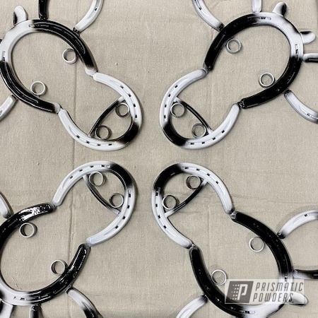 Powder Coating: Horseshoe,Ink Black PSS-0106,2 Stage Application,Clean White PSS-4950,Miscellaneous