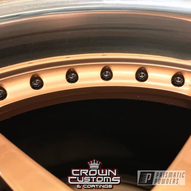 3 Piece Wheel, Faces Done In Illusion True Copper With Clear Vision Top Coat