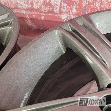 Powder Coating: Aluminum Wheels,19" Aluminum Rims,Rims,Automotive Rims,Automotive Wheels,Aluminum Rims,Kingsport Grey PMB-5027,Wheels