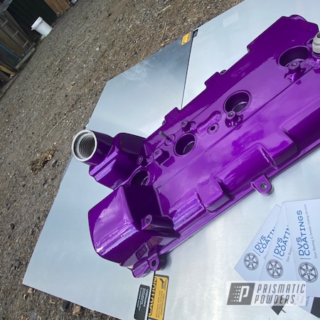 Powder Coating: Automotive,Clear Vision PPS-2974,MR2,Toyota,2 stage,Illusion Violet PSS-4514,Valve Cover