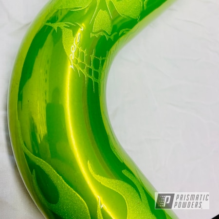 Powder Coating: Automotive,Flames,Super Chrome Plus UMS-10671,Skulls,Cooling Pipe,Alien Silver PMS-2569,POLY CLEAR PPS-5137,Shocker Yellow PPS-4765,Automotive Parts,Ghosting