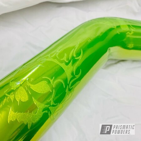Powder Coating: Automotive,Flames,Super Chrome Plus UMS-10671,Skulls,Cooling Pipe,Alien Silver PMS-2569,POLY CLEAR PPS-5137,Shocker Yellow PPS-4765,Automotive Parts,Ghosting