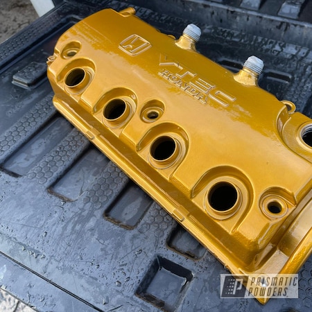 Powder Coating: Intake Manifold,Automotive,Clear Vision PPS-2974,Heavy Silver PMS-0517,Aluminum Intake,2 Tone,Ink Black PSS-0106,Honda,Brassy Gold PPS-6530,Automotive Parts
