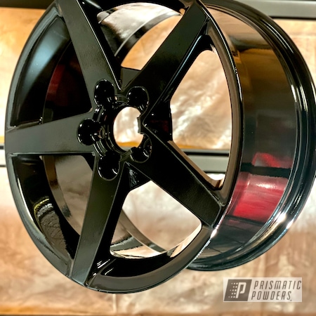 Powder Coating: Wheels,19" Wheels,Rims,Ink Black PSS-0106,Corvette