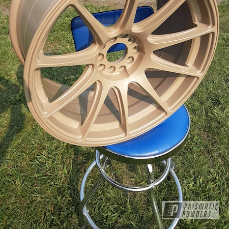 Powder Coating: Wheels,XXR,Rims,18" Aluminum Rims,Golden Beige PMB-2409