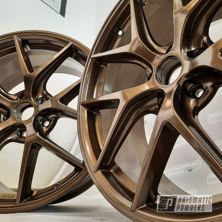 Powder Coating: Wheels,19" Wheels,Rims,Bronze Chrome PMB-4124,BBS,Aluminum Wheels