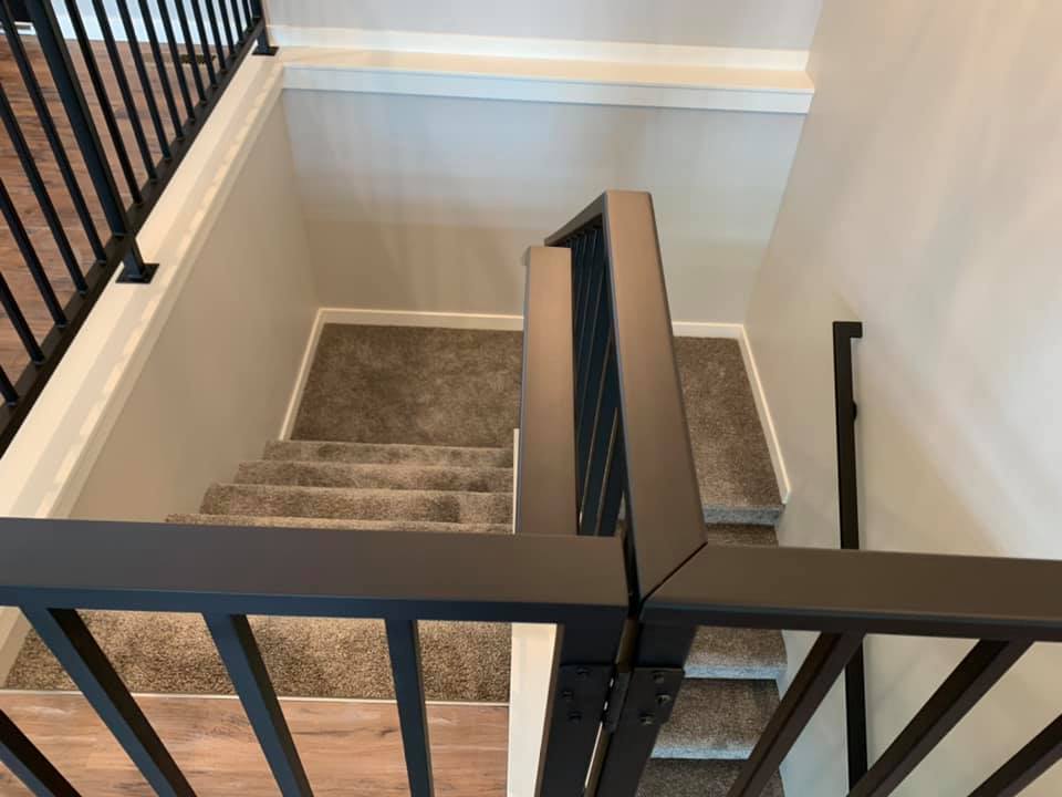 Hand Railing Finished with Black Jack | Prismatic Powders