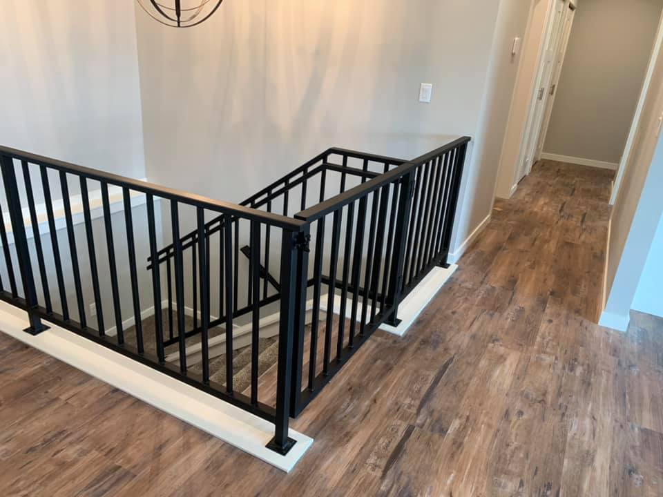 Hand Railing Finished with Black Jack | Prismatic Powders