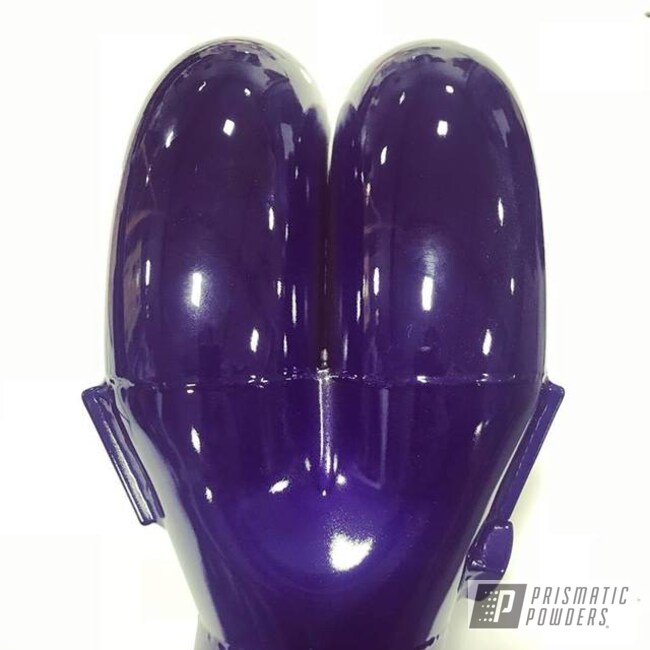 Custom Two Coat Intake Manifold Featuring Candy Purple Over Super Chrome