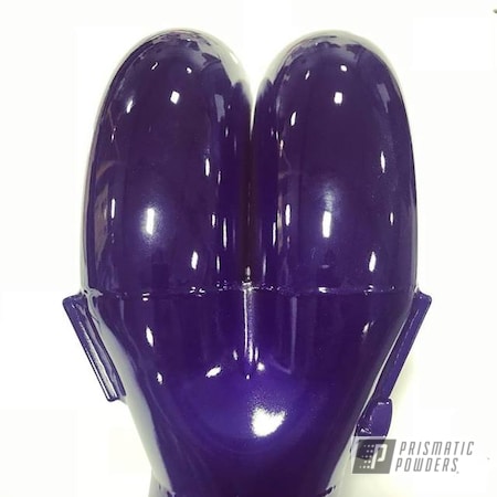Powder Coating: Candy Purple PPS-4442,SUPER CHROME USS-4482,Two Coat Application,Automotive,Intake Manifold