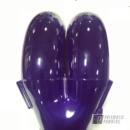 Powder Coating: Intake Manifold,Automotive,SUPER CHROME USS-4482,Two Coat Application,Candy Purple PPS-4442