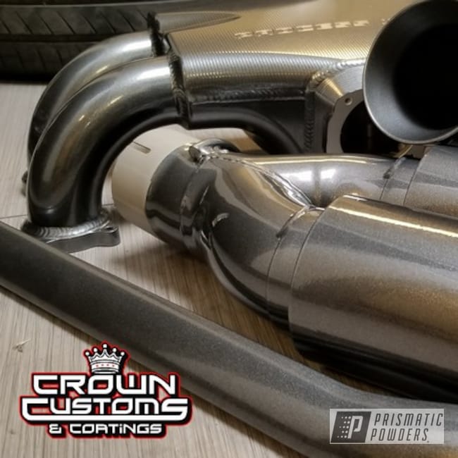 Exhaust Tips, Strut Bar, Intake Manifold And Intake Tube Coated In Kingsport Grey