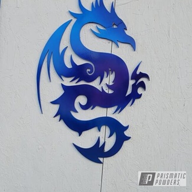 Powder Coated Metal Dragon Art In Ppb-6815, Ums-10671 And Pps-1505